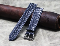 Темно-синие кварцевые часы, ремешок для часов, 18mm, 19mm, 20mm, 21mm, 22mm