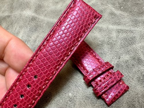 20mm女式女生用蜥蜴皮表带