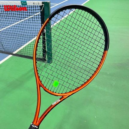 Wilson/威尔胜网球拍BURN金属橙男女成人全碳素一体专业网球拍