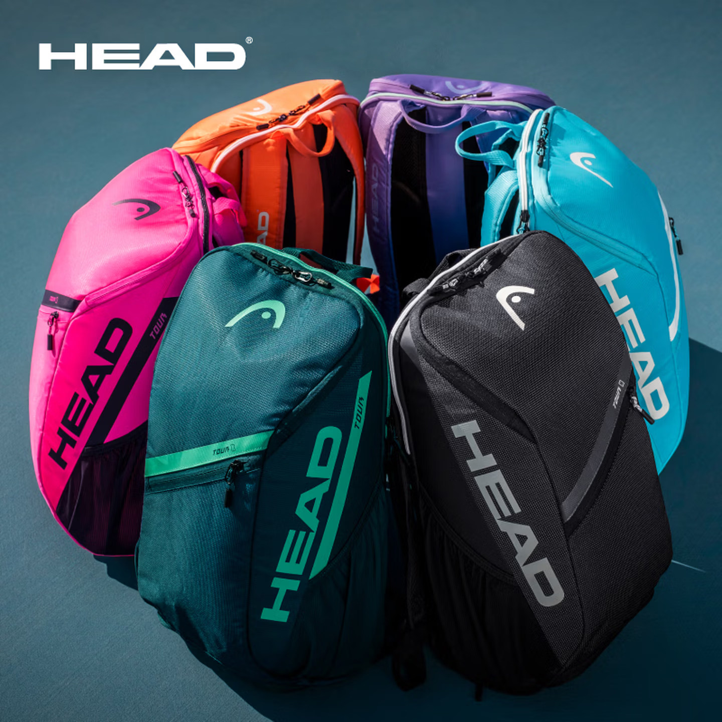 海德（HEAD）网球拍包26新款Tour系列男女多功能书包双肩运动背包