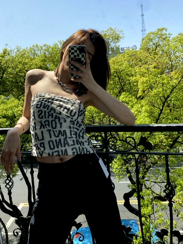 Ptoy*Spot Slint Tanktop Pure Desire Атмосфера, полная дивизий, полных букв, полная труба верхняя часть Helmut