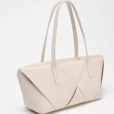 2025夏季新品女包时尚百搭交织细节装饰大容量复古高级拉链手提包