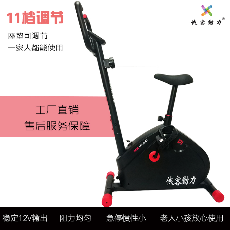 侠客动力健身减肥娱乐科普单车超静音脚踏手摇发电机马达迷你12V