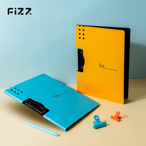 fizz飞兹加厚文件夹板多功能