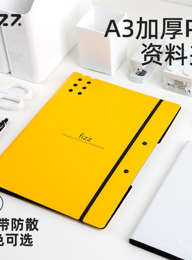 fizz飞兹文件夹背条款长押夹板夹A4资料夹简历夹试卷夹整理夹办公归类强力试卷学生单双夹