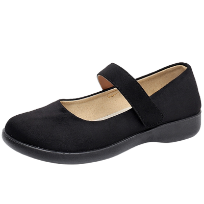 平底黑色工作鞋女鞋老北京布鞋