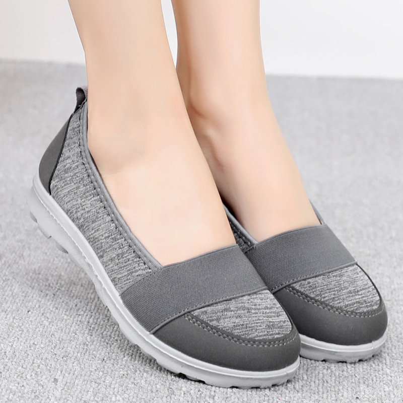 2024老北京布鞋中老年妈妈鞋运动女鞋透气单鞋一脚蹬健步休闲鞋女