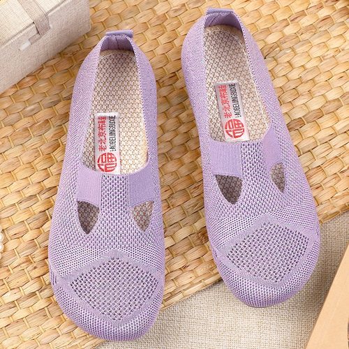 软底女妈妈夏季网鞋平底