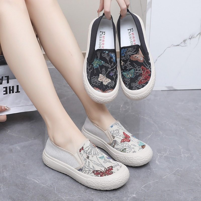 2024春秋款韩版百搭乐福鞋女学生厚底懒人鞋一脚蹬百搭休闲套脚鞋,女鞋,乐福鞋（豆豆鞋）,淘宝优惠券,粉丝福利购,淘宝优惠卷