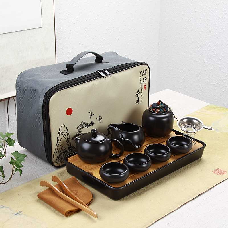 新款高档陶瓷旅行茶具套装便携包迷你定制logo泡茶壶茶杯简约家用怎么样,好用不?