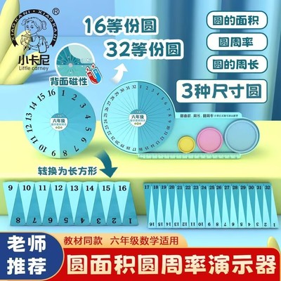 圆面积周长周率计算推导教具