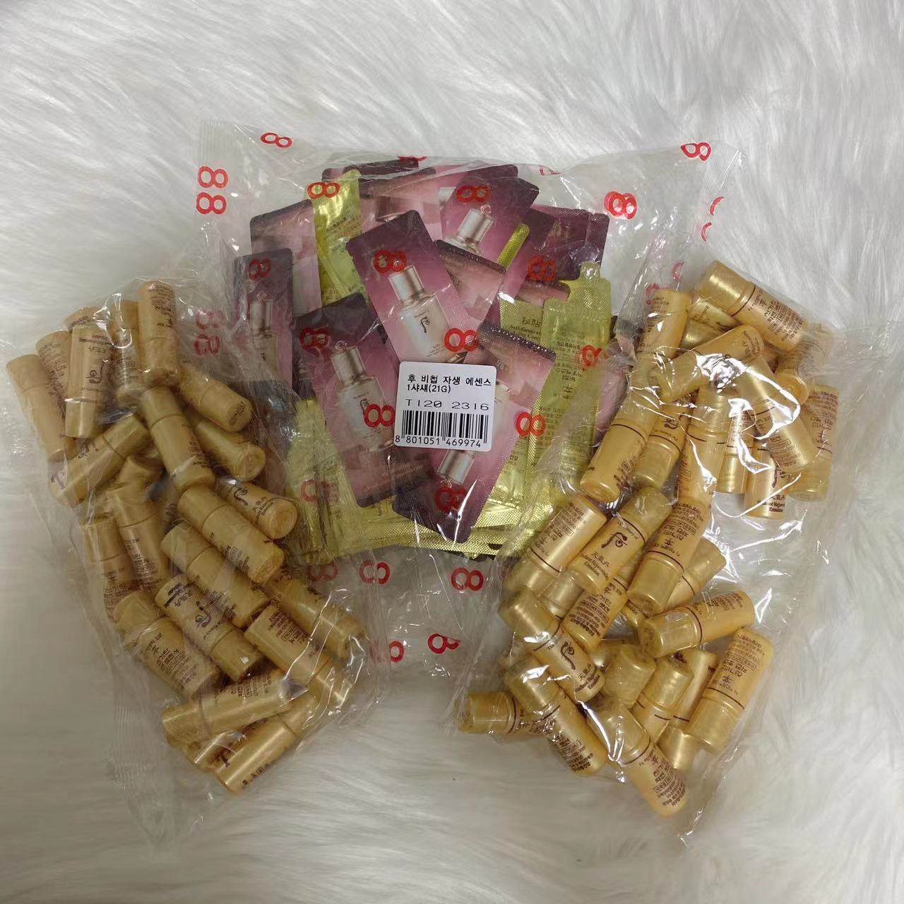 企划版whoo后天气丹水乳5ml*30对+秘贴精华1ml*120片抗皱保湿滋润