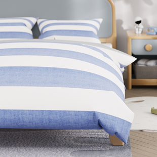 Boori爱米莉婴儿床围棉品被子床笠枕套婴儿床上用品4件套宝宝床品