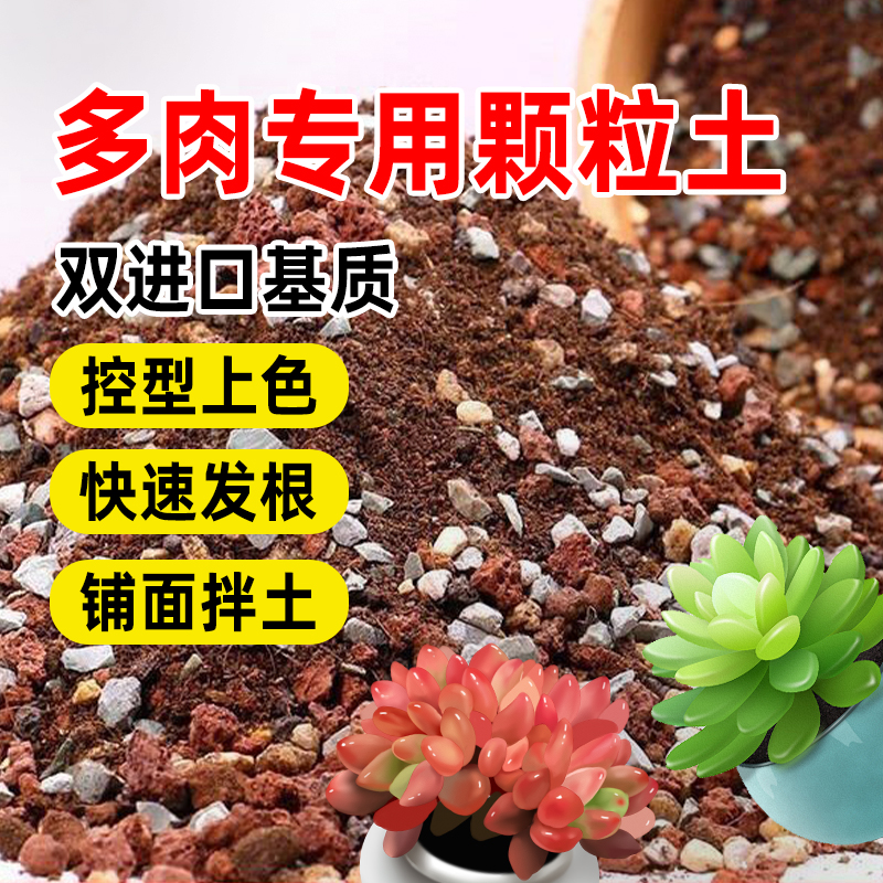 多肉营养土颗粒专用土壤种植多肉土养花通用型泥炭植物花土铺面石