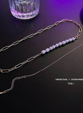 2024年新款韩版嘻哈长款珍珠流苏