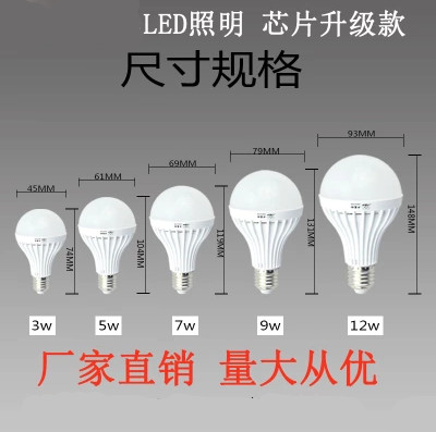 化妆台e27螺口光源球泡灯