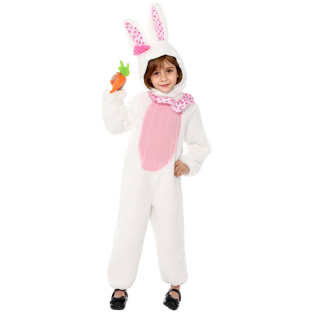 圣诞节儿童小白兔cos扮演衣服装