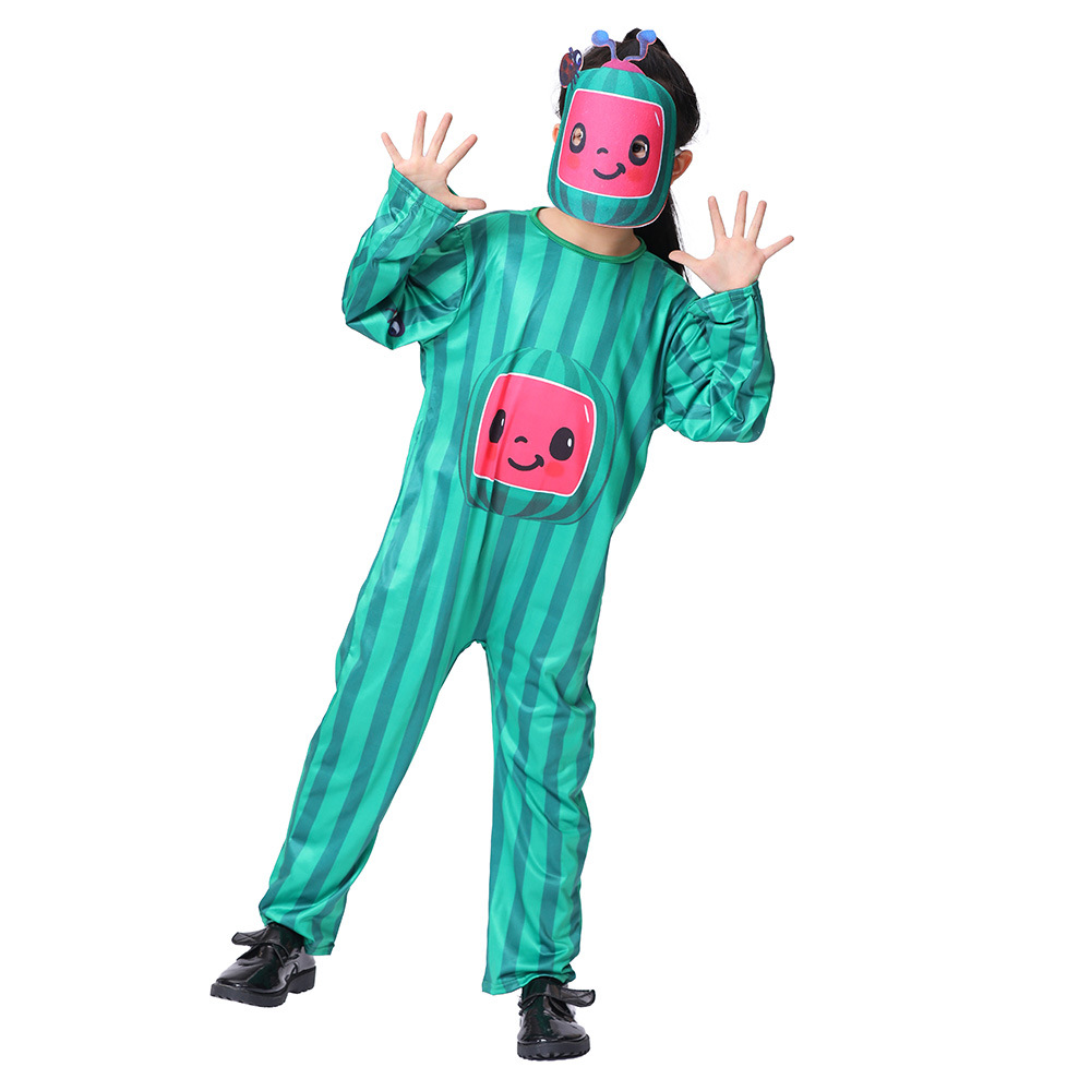 儿童西瓜造型装扮cos小甜瓜衣服