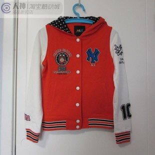 15MY1FTL2285A 连帽棒球外套 酷动城正品 MLB女子春秋运动休闲时尚