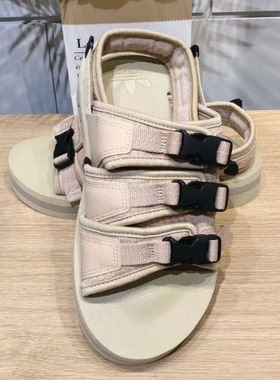 酷动城正品Adidas三叶草 软底可调节透气时尚缓震运动凉鞋 IG7956