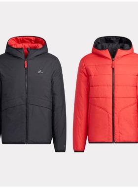 酷动城正品 adidas 男子双面穿轻质保暖运动休闲棉服外套 HY7219