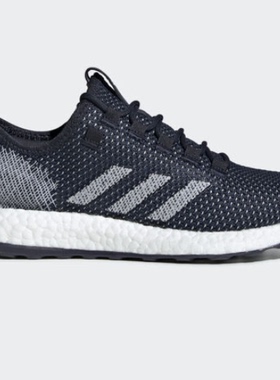 酷动城正品 adidas PureBOOST 女子网面透气舒适爆米花跑鞋G27983