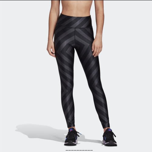 酷动城正品 adidas 女子训练跑步健身瑜伽紧身耐磨打底裤 FI6723