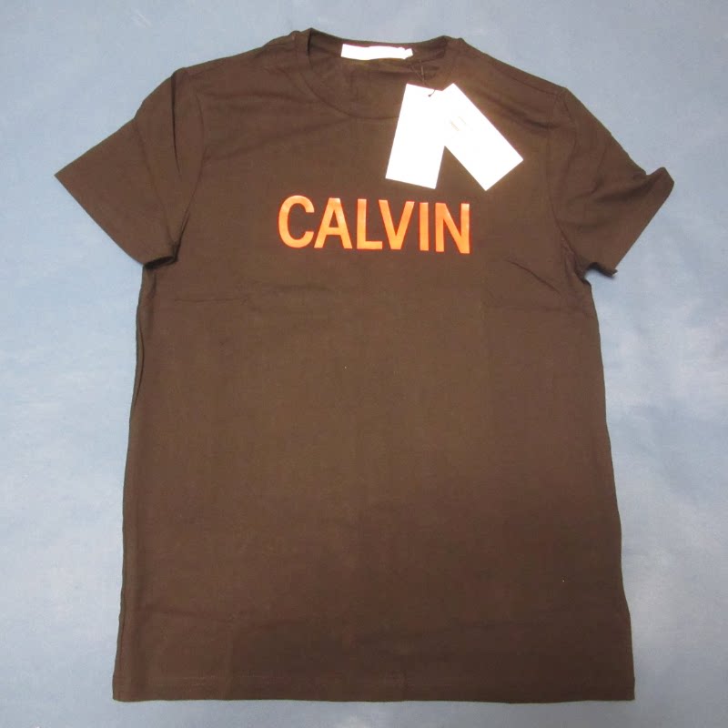酷动城正品 Calvin Klein 男子圆领棉质轻薄休闲短袖T恤 J312677图片