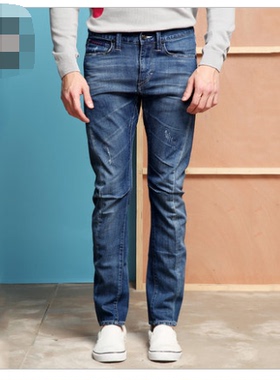 酷动城正品 Lee 男子棉质时尚中腰修身弹力牛仔裤裤 L14733L66S61