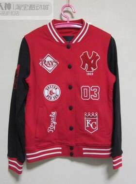 酷动城正品 MLB 男子春秋棒球运动时尚茄克外套上衣17MB1FTM06353