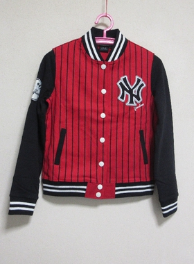 酷动城正品 MLB 女子春秋棒球系列时尚舒适百搭外套15NY1FTM05053