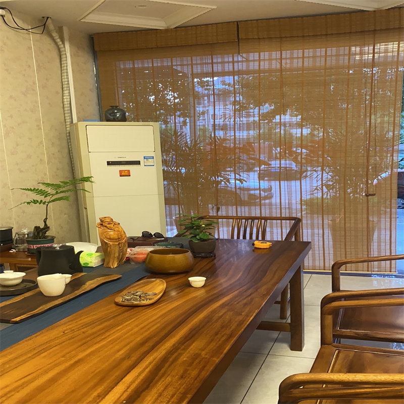 竹帘卷帘阳台遮光窗帘茶室隔断竹卷帘酒店民宿餐厅升降遮阳竹窗u.