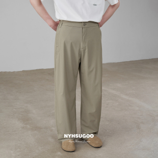 南乙夏户外原纱防晒UPF50 NYHSUGOO 松紧腰轻薄3733休闲裤 清仓