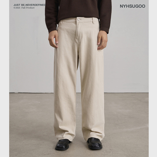 男3905百搭直筒裤 100%棉酵素石磨水洗牛仔裤 南乙秋季 NYHSUGOO