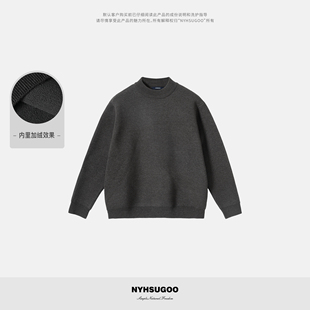 空气层 2根纱 织法加厚圆领毛衣3725叠穿打底 南乙冬季 NYHSUGOO