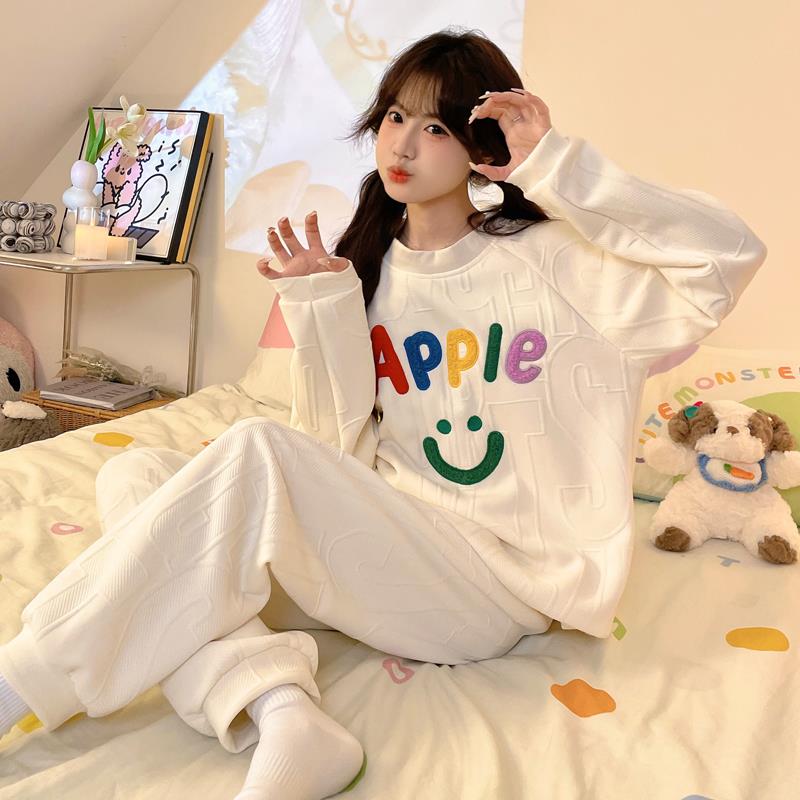 英国next MaxM女童睡衣秋冬款儿童套装纯棉长袖中大童春秋家居服