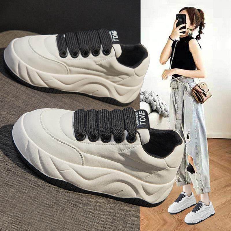 敲好看的~！LW-Changer~软底面包板鞋女鞋百搭厚底运动休闲小白鞋,女鞋,时尚休闲鞋,淘宝优惠券,粉丝福利购,淘宝优惠卷