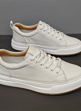 意式小众潮牌~LAMN ANK！新款百搭时髦小白鞋男厚底轻质老爹鞋软