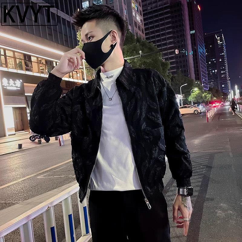 潮牌男士外套新款2025爆款痞帅男装上衣高级感修身夹克男款春秋季