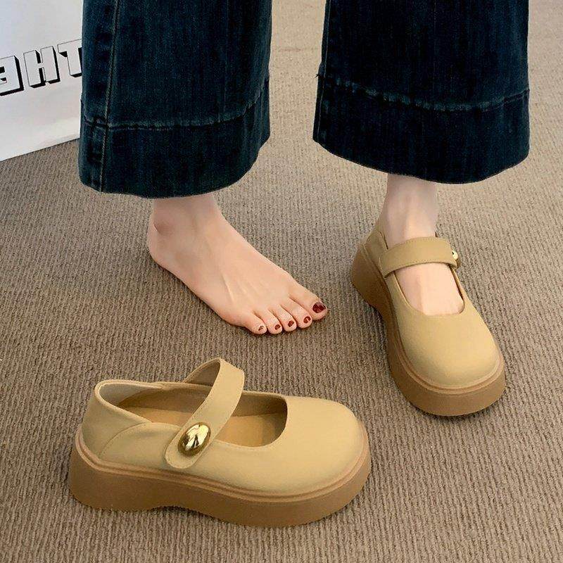 英国真皮厚底玛丽珍小皮鞋女秋季2025新款爆款浅口单鞋两穿乐福鞋,女鞋,浅口单鞋,淘宝优惠券,粉丝福利购,淘宝优惠卷