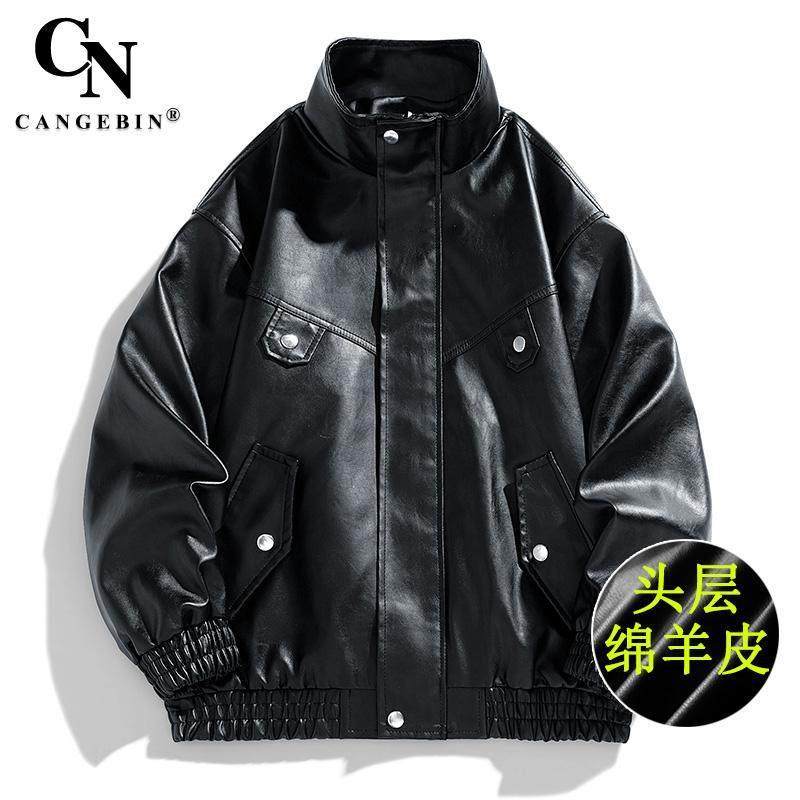 真皮皮衣男外套痞帅春秋美式机车2025新款覆古飞行员羊皮牛皮夹克,男装,皮衣,淘宝优惠券,粉丝福利购,淘宝优惠卷