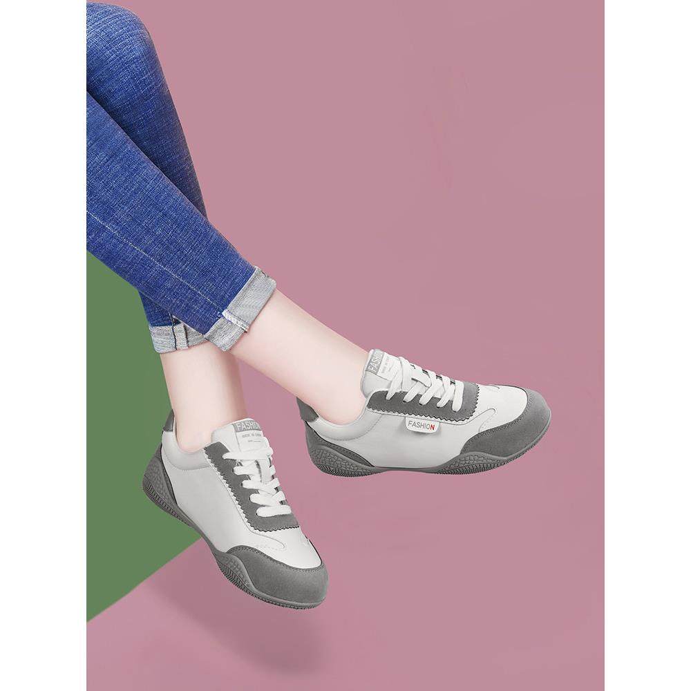 气质真皮平底鞋女秋季2025年新款软底舒适百搭轻便单鞋运动旅游鞋,女鞋,时尚休闲鞋,淘宝优惠券,粉丝福利购,淘宝优惠卷