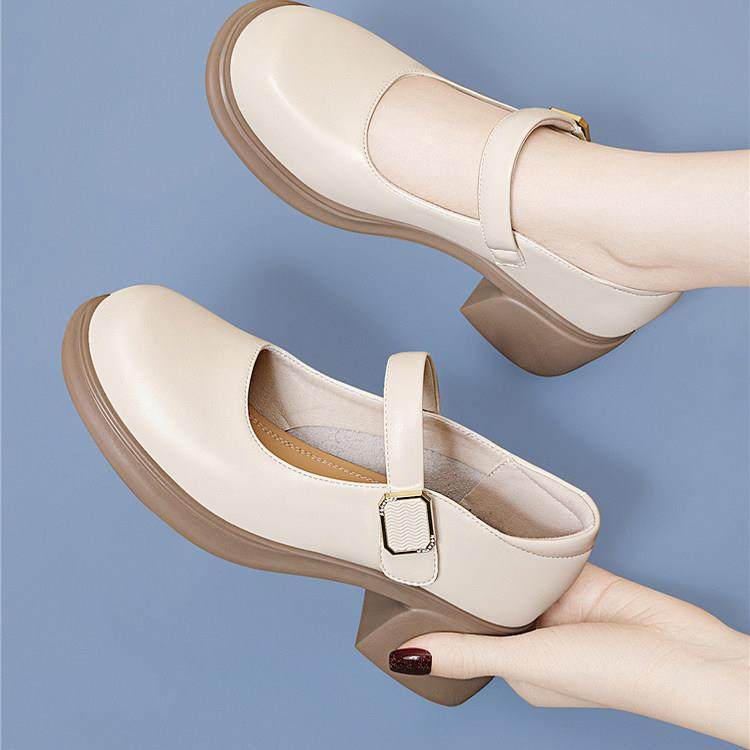 气质中跟玛丽珍女鞋子2025新款秋季高跟鞋配裙子小皮鞋温柔风单鞋,女鞋,玛丽珍鞋,淘宝优惠券,粉丝福利购,淘宝优惠卷