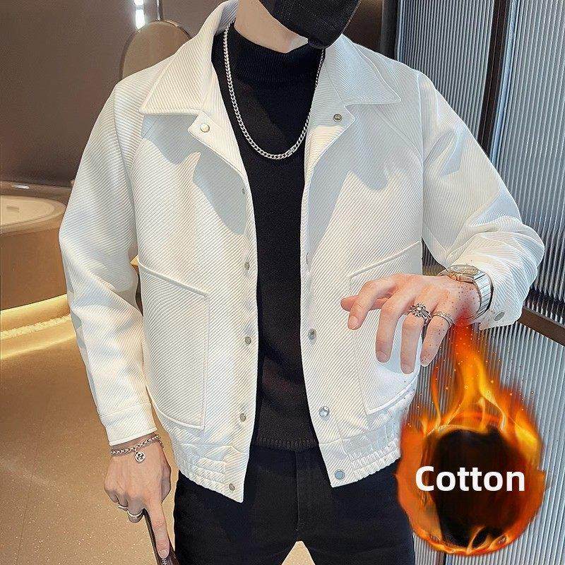 LL男装外套男秋冬款夹克潮牌高级感痞帅2025新款爆款休闲炸街上衣