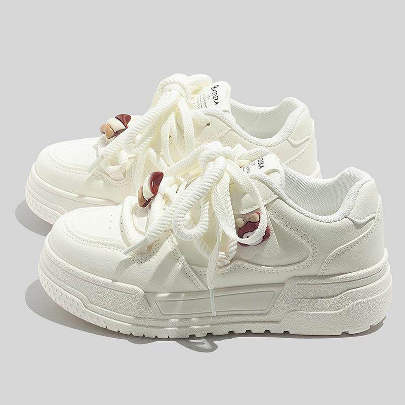 原创小众小白鞋女可爱2025春季新款学生百搭鞋子休闲运动厚底板鞋,女鞋,休闲板鞋,淘宝优惠券,粉丝福利购,淘宝优惠卷