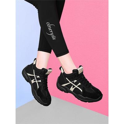 缓震覆古真皮阿甘德训鞋女厚底短靴2025新款马丁靴休闲运动慢跑鞋