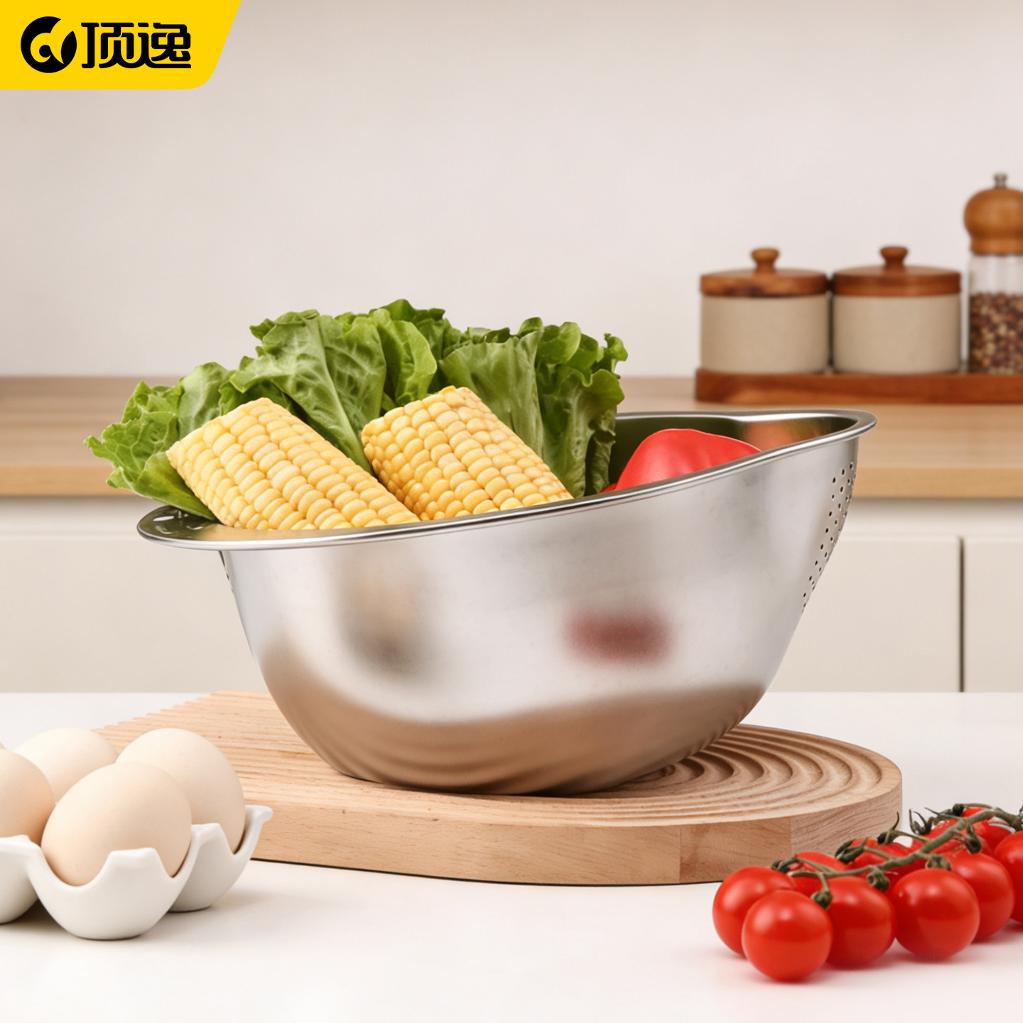 顶逸304不锈钢食品级沥水篮家用可挂洗水果蔬菜刨丝淘米厨房神器,餐饮具,盆,淘宝优惠券,粉丝福利购,淘宝优惠卷