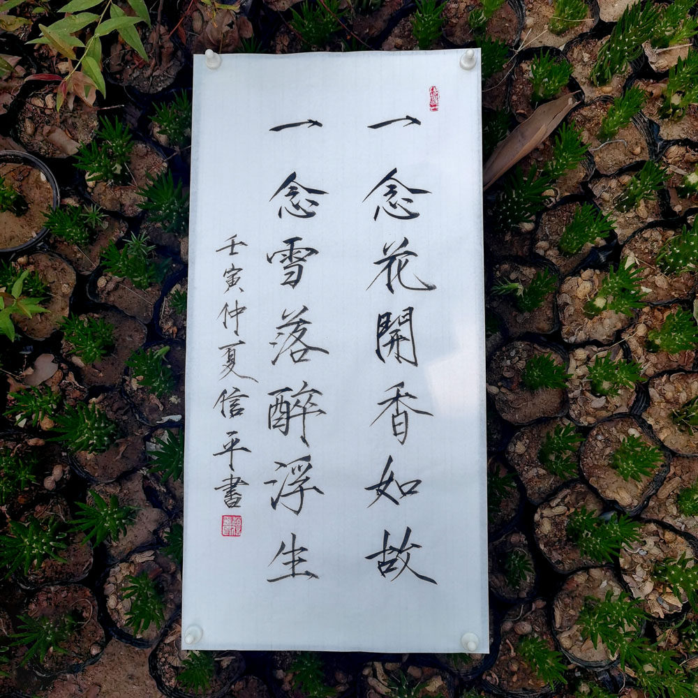 瘦金体手写毛笔字书法作品软笔代写定制书房字画代写可装裱卷轴框