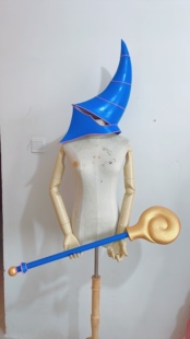 游戏王黑魔导女孩法杖帽子cosplay道具手工定做