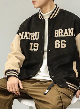 it Afternnaths潮牌美式棒球服男春秋季新款休闲宽松百搭夹克上衣